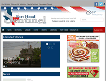 Tablet Screenshot of forthoodsentinel.com